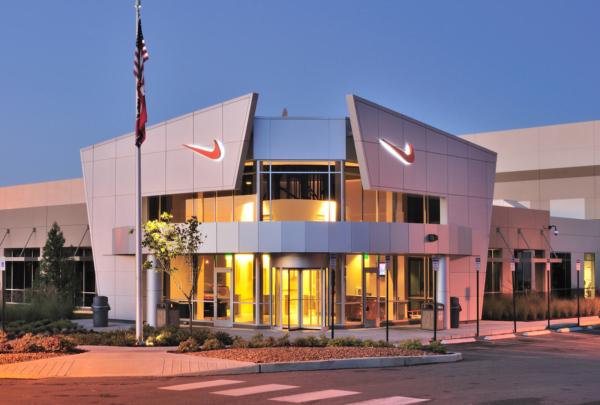 Exterior of Nike Distribution Center entry